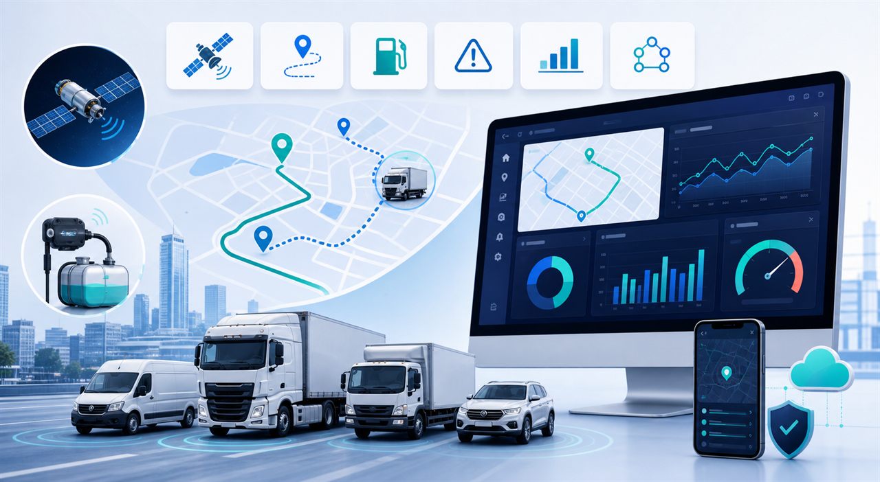 Fleet tracking and fuel analytics interface